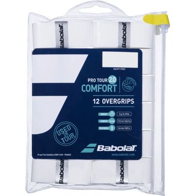 Babolat Pro Tour 2.0 Overgrip - Valkoinen - Tennis & Padel Babolat Pro Tour 2.0 Overgrip - Valkoinen - Tennis & Padel