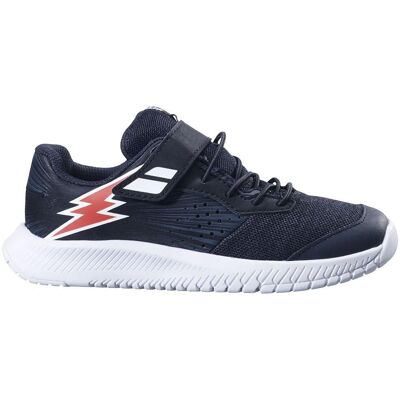 Babolat Pulsion All Court Kid Chaussures de tennis pour enfants - Bleu/Noir/Blanc - Publicité Babolat Pulsion All Court Kid Chaussures de tennis pour enfants - Bleu/Noir/Blanc - Publicité