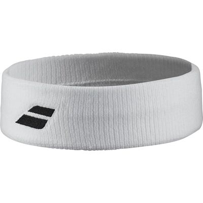 Babolat Logo Hoofdband Wit - Headband Babolat Logo Hoofdband Wit - Headband