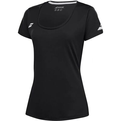 Babolat Play Svart Kortärmad Tennis T-shirt Babolat Play Svart Kortärmad Tennis T-shirt