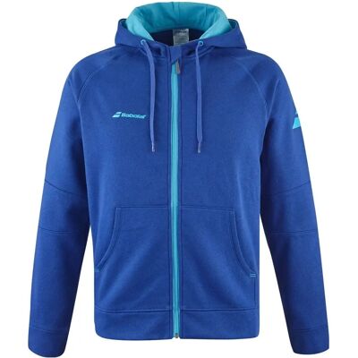 Bluza tenisowa męska Babolat sodalitowy niebieski - Bluza Bluza tenisowa męska Babolat sodalitowy niebieski - Bluza