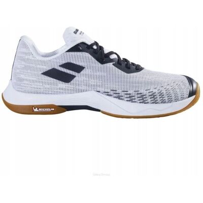Babolat Shadow Spirit 2 Unisex Badminton Sko - hvit/svart Babolat Shadow Spirit 2 Unisex Badminton Sko - hvit/svart