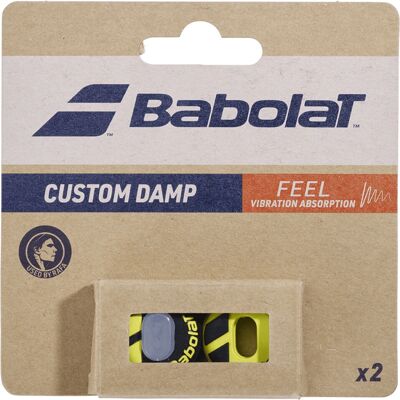 Babolat Custom Damp Negru/Galben - Dempfer de Găsire Babolat Custom Damp Negru/Galben - Dempfer de Găsire