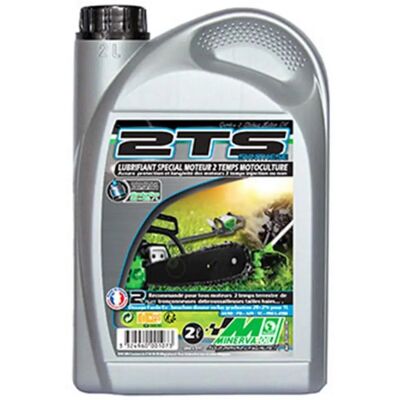 Huile moteur moto Minerva Oil 2Ts - Gris - 2 L - Publicité Huile moteur moto Minerva Oil 2Ts - Gris - 2 L - Publicité