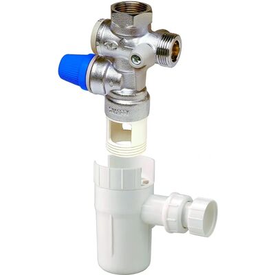 Connettore tubo Dipra 905061 - Acciaio inossidabile, Bianco, Blu Connettore tubo Dipra 905061 - Acciaio inossidabile, Bianco, Blu