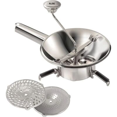 La Bonne Graine Edelstahl-Gemüsemühle 24cm - 3 Siebe - Küchenwerkzeug La Bonne Graine Edelstahl-Gemüsemühle 24cm - 3 Siebe - Küchenwerkzeug