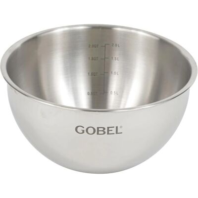 Gobel Edelstahl Mischschüssel - 20cm - Robust, Spülmaschinenfest Gobel Edelstahl Mischschüssel - 20cm - Robust, Spülmaschinenfest
