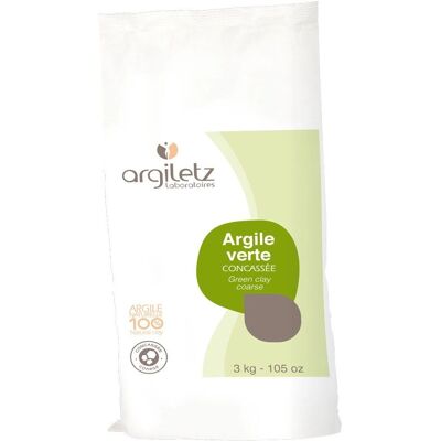 Argiletz Argile verte concassée - 3 kg - Soulagement du corps - Publicité Argiletz Argile verte concassée - 3 kg - Soulagement du corps - Publicité