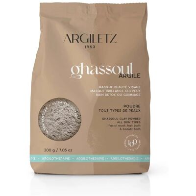 Argiletz Argile Ghassoul Ultra-Ventilée 200 g - Argile - Publicité Argiletz Argile Ghassoul Ultra-Ventilée 200 g - Argile - Publicité