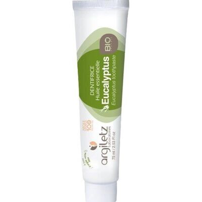 Dentifrice à l'Eucalyptus Bio Argiletz 75 ml - Publicité Dentifrice à l'Eucalyptus Bio Argiletz 75 ml - Publicité