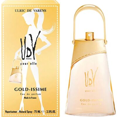 Parfum pour femmes Ulric de Varens Gold-Issime 75 ml - Publicité Parfum pour femmes Ulric de Varens Gold-Issime 75 ml - Publicité