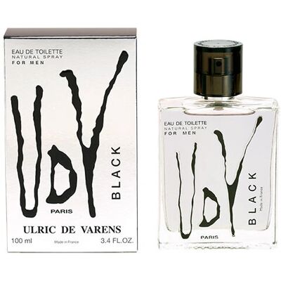 Ulric de Varens Black For Men Eau de Toilette Spray 100ml Ulric de Varens Black For Men Eau de Toilette Spray 100ml