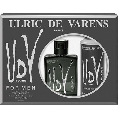 Ulric de Varens UDV Men Eau de Toilette Spray - Eau de Toilette, Déodorant, Coffret Cadeau - Publicité Ulric de Varens UDV Men Eau de Toilette Spray - Eau de Toilette, Déodorant, Coffret Cadeau - Publicité