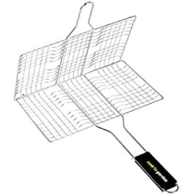 Griglia doppio per bistecche Cookin Garden - Acciaio cromato - Manico soft-touch Griglia doppio per bistecche Cookin Garden - Acciaio cromato - Manico soft-touch