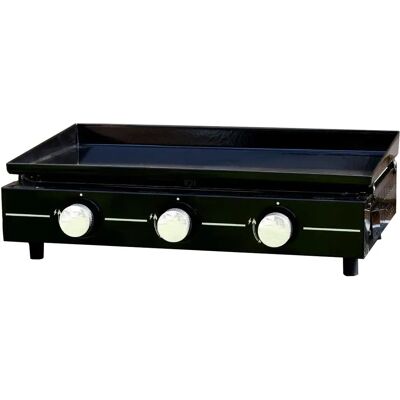 Plancha de Gas Inox 3 Quemadores - Cocina, 3 Quemadores, Negro Plancha de Gas Inox 3 Quemadores - Cocina, 3 Quemadores, Negro