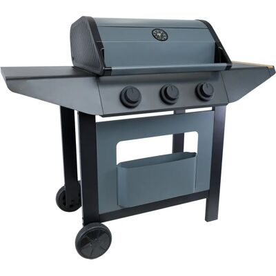 Cook'in Garden AM253T - Barbecue à gaz avec 3 brûleurs et plancha émaillée - Publicité Cook'in Garden AM253T - Barbecue à gaz avec 3 brûleurs et plancha émaillée - Publicité
