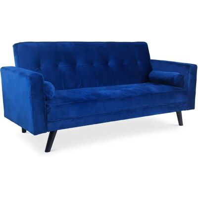 Menzzo Navya Canapé Convertible Scandinave Bleu Foncé - Publicité Menzzo Navya Canapé Convertible Scandinave Bleu Foncé - Publicité