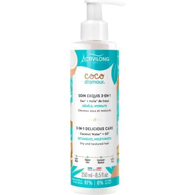 Soin capillaire 3-en-1 Coco d'Amour - Produit de soin capillaire - Publicité Soin capillaire 3-en-1 Coco d'Amour - Produit de soin capillaire - Publicité