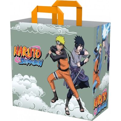 Konix Naruto Shippuden Grijze Winkelwagen - Tote - Gerecycled Materialen Konix Naruto Shippuden Grijze Winkelwagen - Tote - Gerecycled Materialen