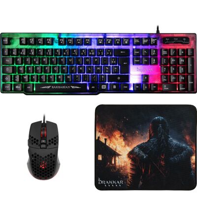 Tastiera Konix 61889000004 - Gaming AZERTY Nero Tastiera Konix 61889000004 - Gaming AZERTY Nero