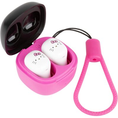 Cuffie Wireless In-ear Hello Kitty Bluetooth Rosa - Konix Cuffie Wireless In-ear Hello Kitty Bluetooth Rosa - Konix