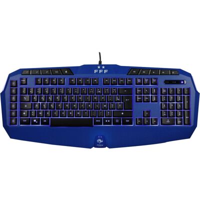 Teclado para juegos Konix 76791114973 - USB AZERTY francés negro/azul Teclado para juegos Konix 76791114973 - USB AZERTY francés negro/azul
