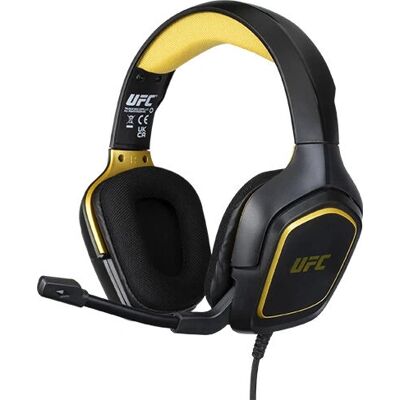 Konix UFC Headset - Universelles Kabel-Gaming-Headset - Schwarz-Gelb Konix UFC Headset - Universelles Kabel-Gaming-Headset - Schwarz-Gelb
