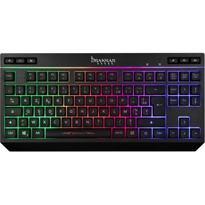 Tastiera Gaming Compacta Konix Drakkar 61881119014 Retroilluminata Rainbow - TKL Tastiera Gaming Compacta Konix Drakkar 61881119014 Retroilluminata Rainbow - TKL