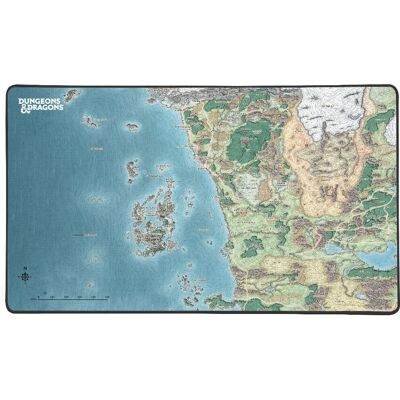 Tappetino per mouse Konix KX DND XL Mappa di Faerun - Mousepad per gioco Tappetino per mouse Konix KX DND XL Mappa di Faerun - Mousepad per gioco