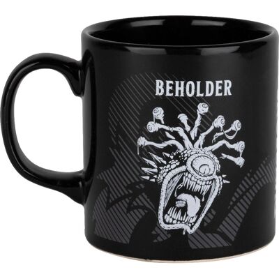 Konix Dungeons & Dragons Beker - 320ml - Zwart, Wit - Keramiek Konix Dungeons & Dragons Beker - 320ml - Zwart, Wit - Keramiek