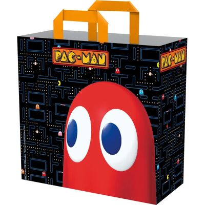Sac de courses Konix Pac-Man Maze - Sac fourre-tout noir - Sac de course - Publicité Sac de courses Konix Pac-Man Maze - Sac fourre-tout noir - Sac de course - Publicité