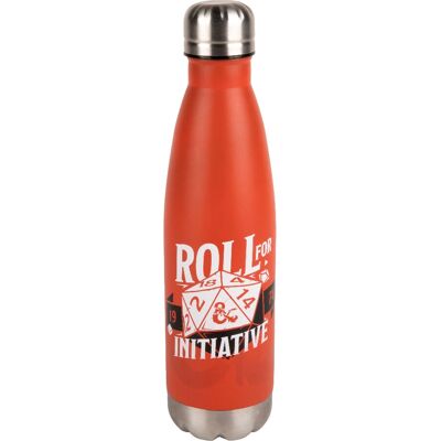 Konix Dungeons & Dragons RVS Waterfles - 500ml - Rood - Geïsoleerd Konix Dungeons & Dragons RVS Waterfles - 500ml - Rood - Geïsoleerd
