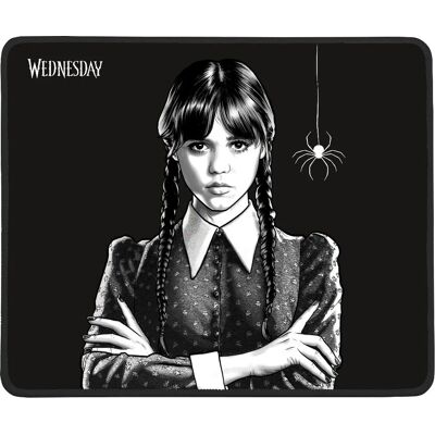 Konix Wednesday Gaming Muismat - Zwart & Wit - Muismat Konix Wednesday Gaming Muismat - Zwart & Wit - Muismat
