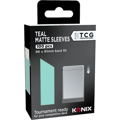 Konix - 78449000024 - 66x91mm - Turquoise - Protège-cartes Konix - 78449000024 - 66x91mm - Turquoise - Protège-cartes