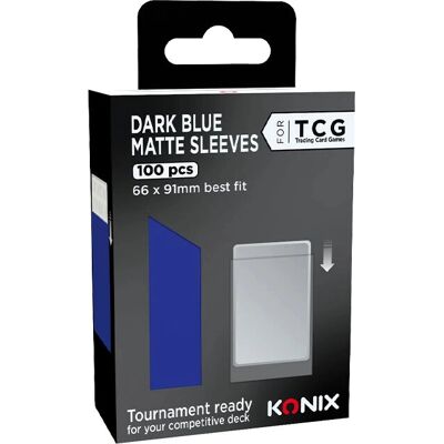 Konix - 78449000025 - 66 x 91 mm - tummansininen - Card sleeve Konix - 78449000025 - 66 x 91 mm - tummansininen - Card sleeve