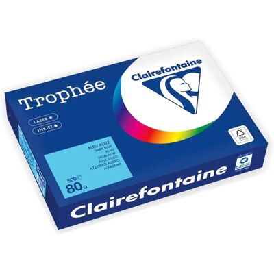 Clairefontaine Trophée blauw kopieerpapier - A4 80g/m² Clairefontaine Trophée blauw kopieerpapier - A4 80g/m²