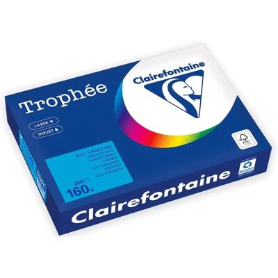 Clairefontaine Trophée Türkis A4 Kopierpapier - 160 g Clairefontaine Trophée Türkis A4 Kopierpapier - 160 g