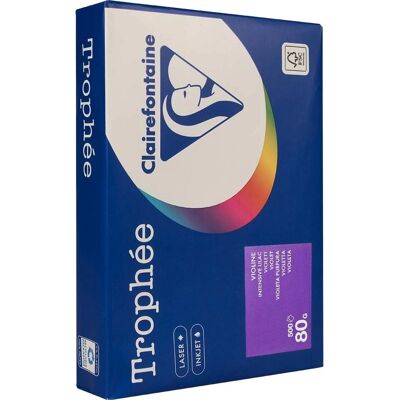 Clairefontaine Trophée Intens Fioletowy - Kolorowy papier Clairefontaine Trophée Intens Fioletowy - Kolorowy papier