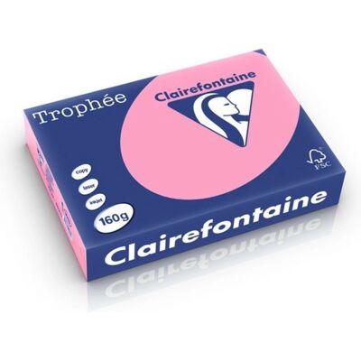 Clairefontaine Roze Kopieerpapier - 160g/m², A4, 250 vellen Clairefontaine Roze Kopieerpapier - 160g/m², A4, 250 vellen