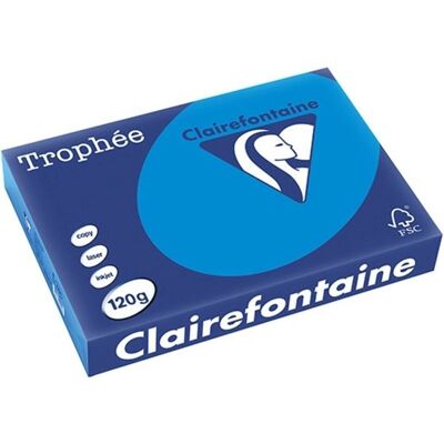 Clairefontaine Trophée Intens - Türkis Kopierpapier A4 120g 250 Blatt Clairefontaine Trophée Intens - Türkis Kopierpapier A4 120g 250 Blatt