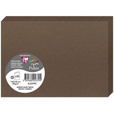 Clairefontaine Pollen Tarjetas - 25uds 110x155mm 210g/m2 - Marrón taupe, Turquesa, Rosa, Verde, Fucsia, Coral - Para proyectos creativos y profesionales Clairefontaine Pollen Tarjetas - 25uds 110x155mm 210g/m2 - Marrón taupe, Turquesa, Rosa, Verde, Fucsia, Coral - Para proyectos creativos y profesionales