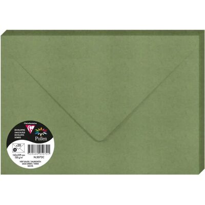 Enveloppe Pollen Vert Clairefontaine C5 - Enveloppe Enveloppe Pollen Vert Clairefontaine C5 - Enveloppe
