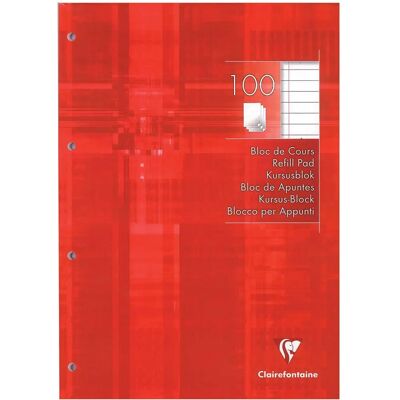 Clairefontaine 5814C Notizbuch - Liniert, A4, 100 Seiten, Weiß - Notizblock/Notizbuch Clairefontaine 5814C Notizbuch - Liniert, A4, 100 Seiten, Weiß - Notizblock/Notizbuch