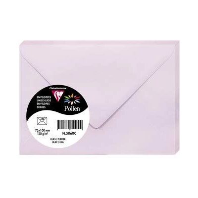 Clairefontaine Boríték 75x100mm 120g/m² - Türkiz - Boríték Clairefontaine Boríték 75x100mm 120g/m² - Türkiz - Boríték