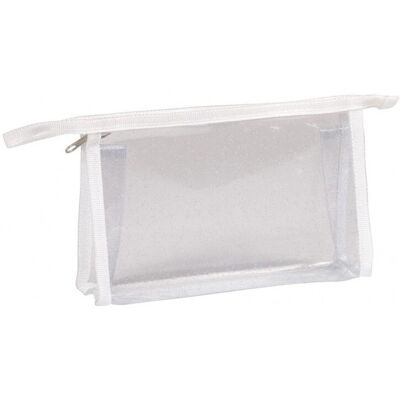 Trousse en plastique transparent blanc Clairefontaine 3329680084887 - Rectangulaire Trousse en plastique transparent blanc Clairefontaine 3329680084887 - Rectangulaire