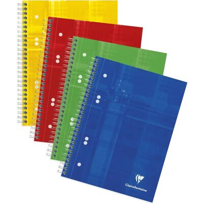 Clairefontaine Heft A5+ 160 Seiten - Verschiedene Farben - Packung mit 10 Clairefontaine Heft A5+ 160 Seiten - Verschiedene Farben - Packung mit 10