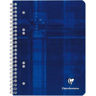 Clairefontaine A5 Notizbuch - 80 linierte Seiten - Mikroperforiert - 6-Loch - Robuste Spiral - Heft Clairefontaine A5 Notizbuch - 80 linierte Seiten - Mikroperforiert - 6-Loch - Robuste Spiral - Heft