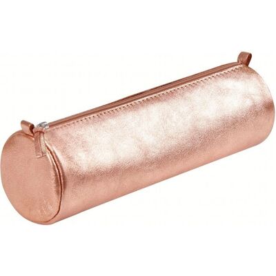 Clairefontaine Copper Pearl-effect Round Leather Pencil Case - Product Type Clairefontaine Copper Pearl-effect Round Leather Pencil Case - Product Type