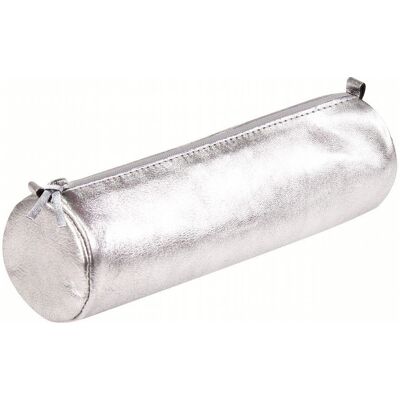 Clairefontaine 8688C Pearlescent Leather Round Pencil Case - Pencil Case Clairefontaine 8688C Pearlescent Leather Round Pencil Case - Pencil Case