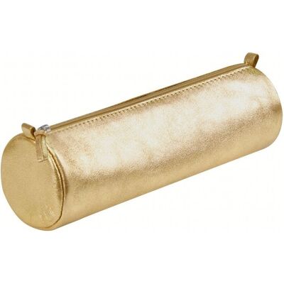 Clairefontaine Leather Round Pearl-effect Pencil Case - Penál Clairefontaine Leather Round Pearl-effect Pencil Case - Penál